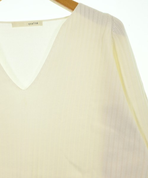 qualite（カリテ）ニット・セーター 白 サイズ:F レディース/2200629075252
