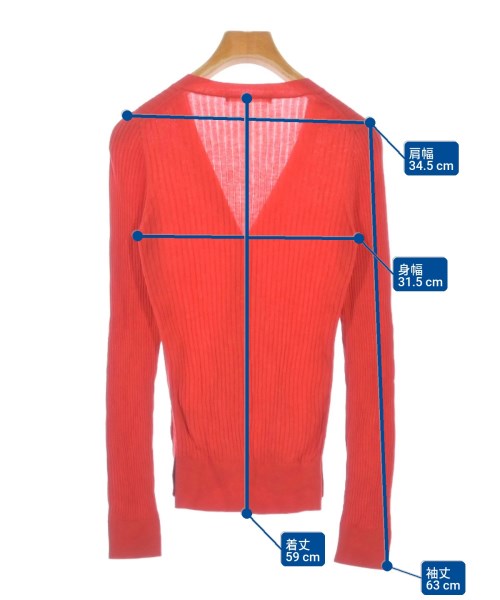 qualite（カリテ）カーディガン 赤 サイズ:F レディース/2200620002035