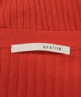 qualite（カリテ）カーディガン 赤 サイズ:F レディース/2200620002035
