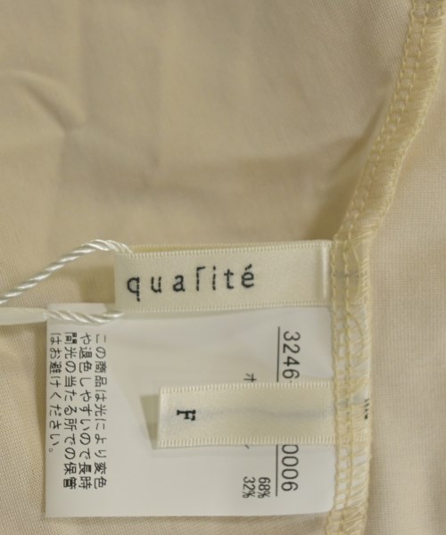 qualite（カリテ）Tシャツ・カットソー 白 サイズ:F レディース/2200603779206