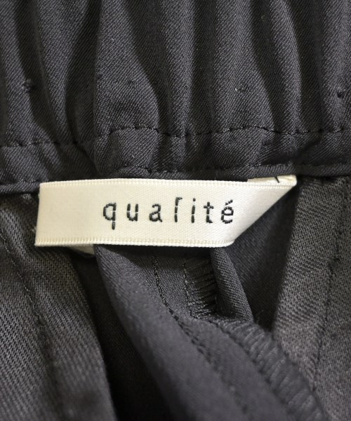 qualite（カリテ）スラックス 黒 サイズ:34(XS位) レディース/2200615507057