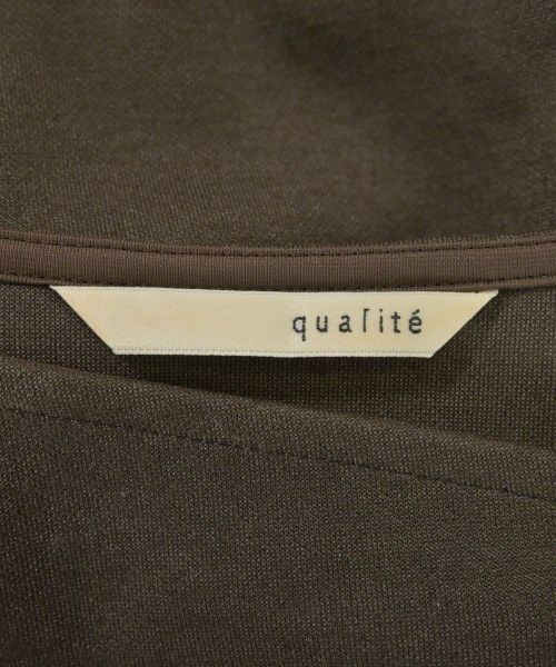 qualite（カリテ）ワンピース 茶 サイズ:38(M位) レディース/2200614372052