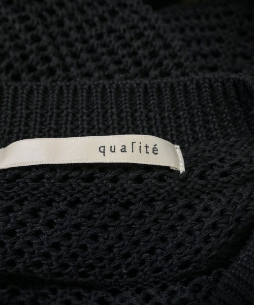 qualite（カリテ）ニット・セーター 黒 サイズ:F レディース/2200611036117