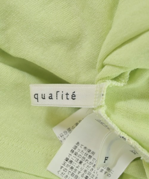 qualite（カリテ）Tシャツ・カットソー 緑 サイズ:F レディース/2200669745023