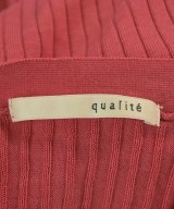 qualite（カリテ）カーディガン 赤 サイズ:F レディース/2200675846110