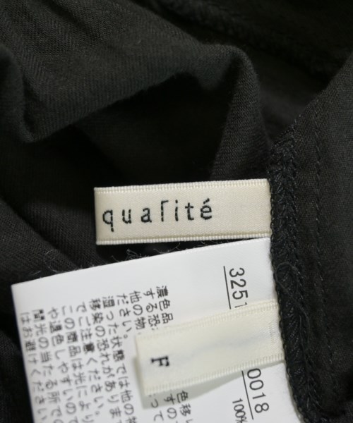 qualite（カリテ）ブラウス 黒 サイズ:F レディース/2200676383010