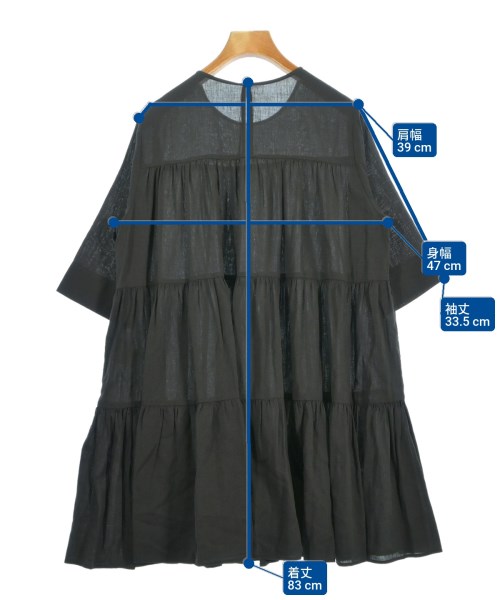 qualite（カリテ）ブラウス 黒 サイズ:F レディース/2200676383010