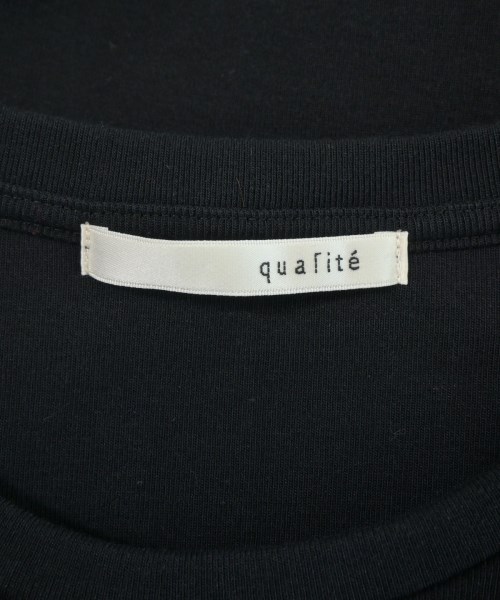 qualite（カリテ）Tシャツ・カットソー 黒 サイズ:F レディース/2200690260090