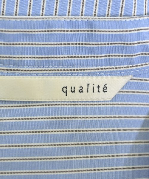 qualite（カリテ）シャツワンピース 青 サイズ:F レディース/2200649393077