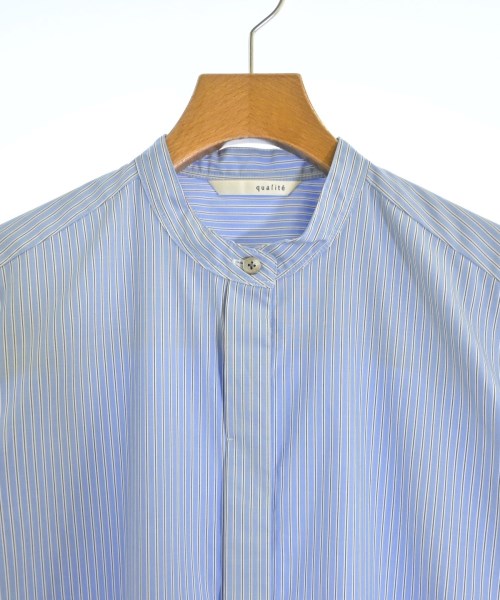 qualite（カリテ）シャツワンピース 青 サイズ:F レディース/2200649393077
