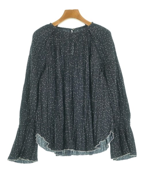 qualite(カリテ)ブラウス 紺 サイズ:F/2200649393169