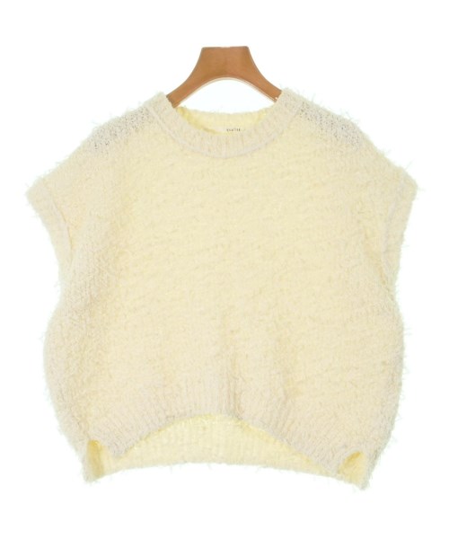 qualite(カリテ)ベスト/ノースリーブ 白 サイズ:F/2200649393220