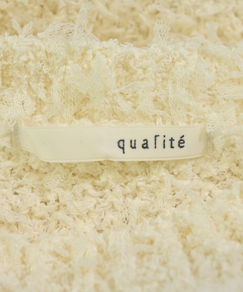 qualite（カリテ）ベスト/ノースリーブ 白 サイズ:F レディース/2200649393220