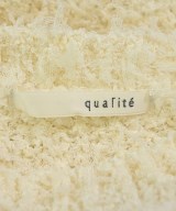 qualite（カリテ）ベスト/ノースリーブ 白 サイズ:F レディース/2200649393220