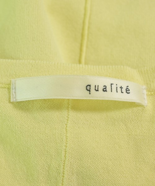 qualite（カリテ）ニット・セーター 黄 サイズ:F レディース/2200649393329