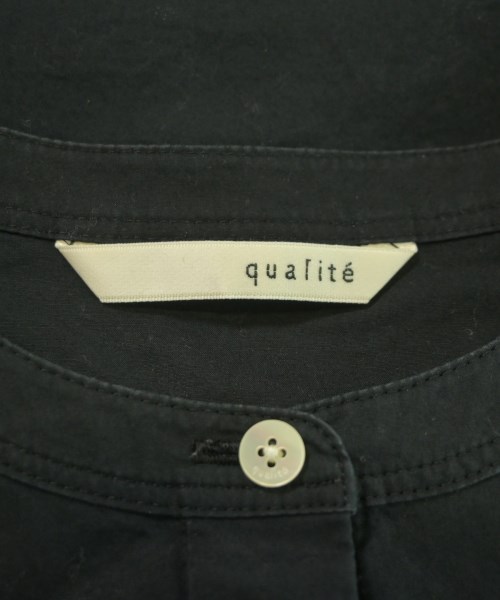 qualite（カリテ）ブラウス 黒 サイズ:F レディース/2200649393367
