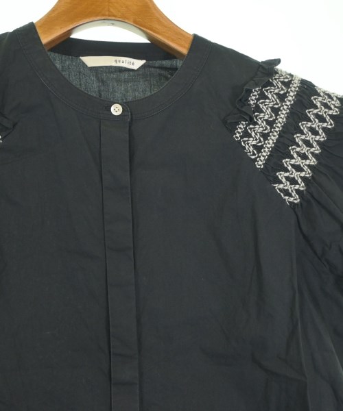 qualite（カリテ）ブラウス 黒 サイズ:F レディース/2200649393367