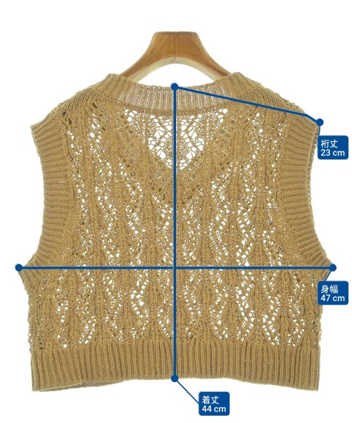 qualite（カリテ）ニット・セーター ベージュ サイズ:F レディース/2200658371059