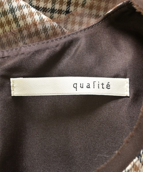 qualite（カリテ）ワンピース 茶 サイズ:38(M位) レディース/2200712960052