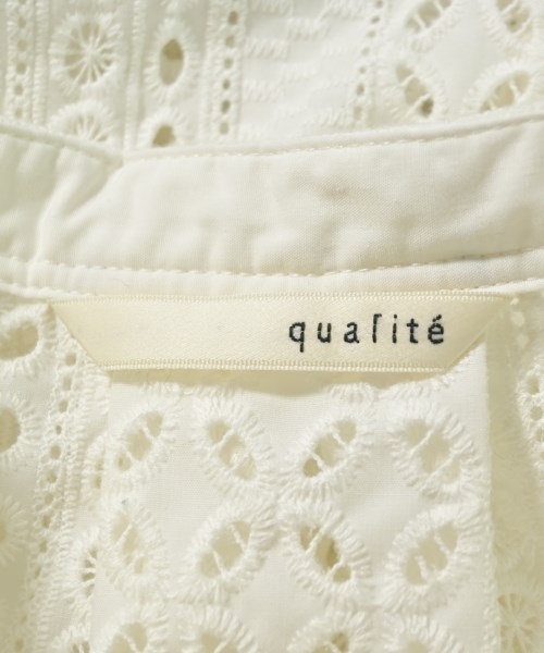 qualite（カリテ）カジュアルシャツ 白 サイズ:F レディース/2200712960120