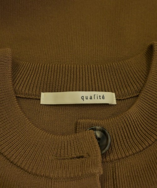 qualite（カリテ）カーディガン 茶 サイズ:F レディース/2200714412054