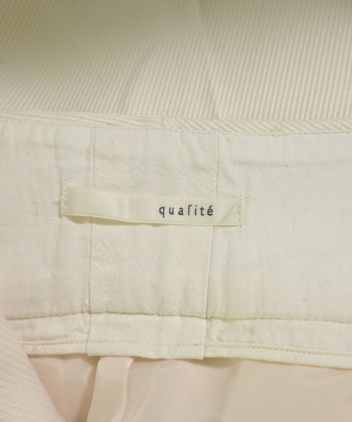 qualite（カリテ）スラックス 白 サイズ:36(S位) レディース/2200645095036