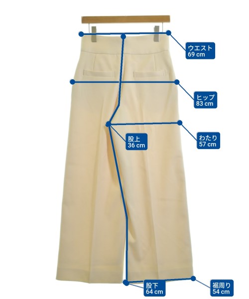 qualite（カリテ）スラックス 白 サイズ:36(S位) レディース/2200645095036