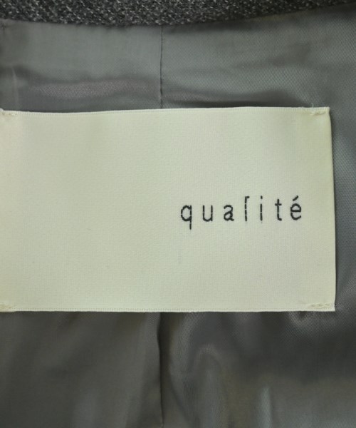 qualite（カリテ）カジュアルジャケット グレー サイズ:38(M位) レディース/2200625392018