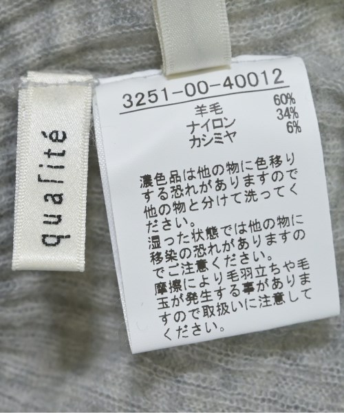 qualite（カリテ）ニット・セーター グレー サイズ:F レディース/2200651459037