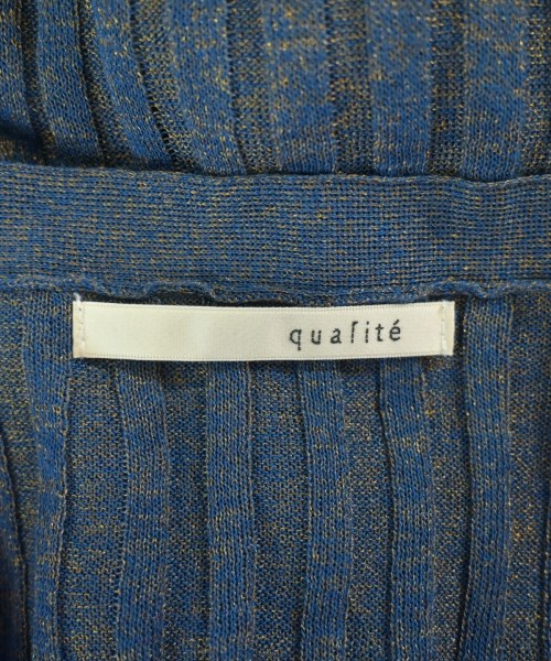 qualite（カリテ）カーディガン 青 サイズ:F レディース/2200697262103