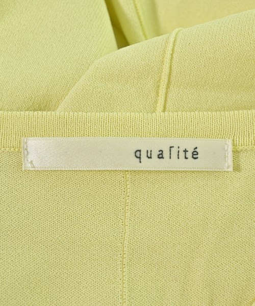 qualite（カリテ）ニット・セーター 黄 サイズ:F レディース/2200702945175
