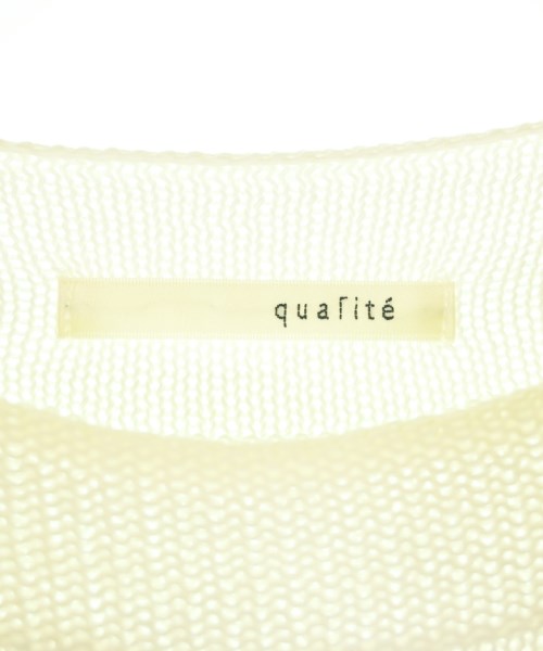 qualite（カリテ）ニット・セーター 白 サイズ:F レディース/2200702945311