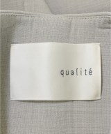 qualite（カリテ）ノーカラージャケット グレー サイズ:F レディース/2200705410014