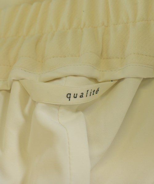 qualite（カリテ）スラックス 白 サイズ:38(M位) レディース/2200663142095
