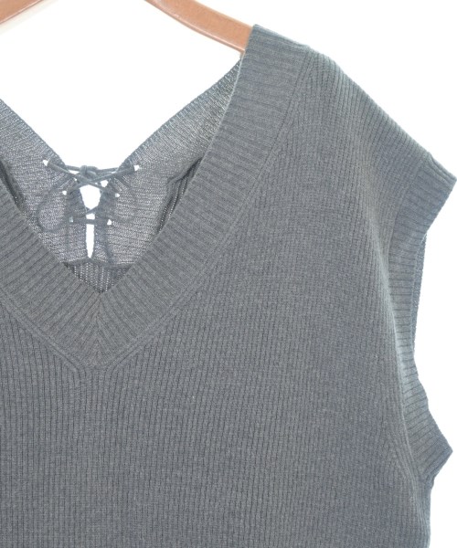 qualite（カリテ）ベスト グレー サイズ:F レディース/2200665047022