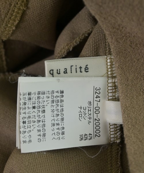 qualite（カリテ）ブラウス 茶 サイズ:F レディース/2200669204025