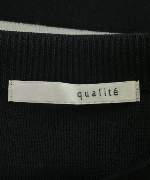 qualite（カリテ）ニット・セーター 黒 サイズ:F レディース/2200669204094