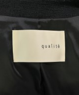 qualite（カリテ）ノーカラージャケット 黒 サイズ:40(M位) レディース/2200730485162