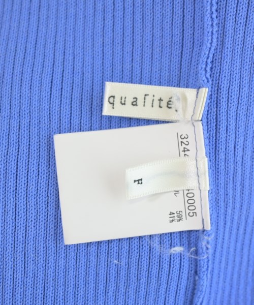 qualite（カリテ）ニット・セーター 青 サイズ:F レディース/2200682916097