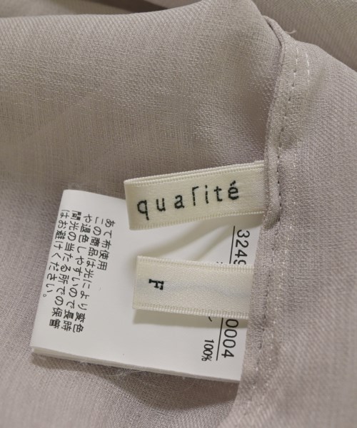 qualite（カリテ）ブラウス グレー サイズ:F レディース/2200678945049