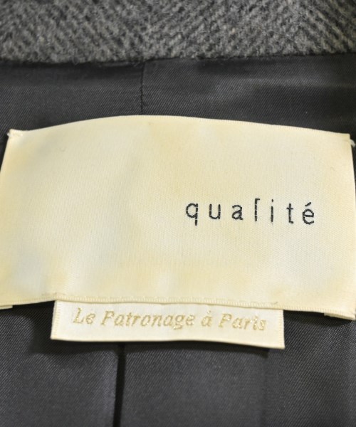 qualite（カリテ）ピーコート グレー サイズ:36(S位) レディース/2200678973011