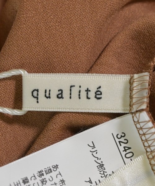 qualite（カリテ）ノースリーブ 茶 サイズ:F レディース/2200678973110