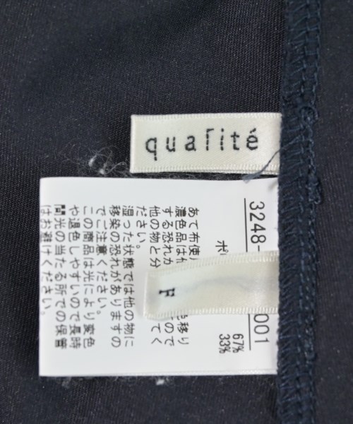 qualite（カリテ）Tシャツ・カットソー 紺 サイズ:F レディース/2200680009180