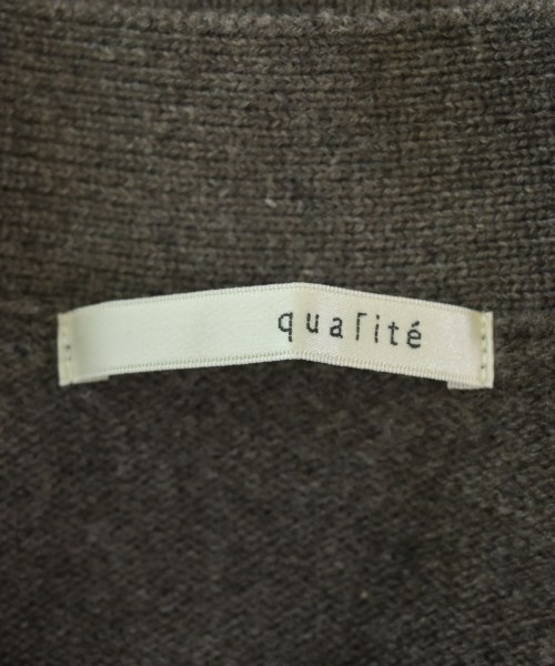qualite（カリテ）カーディガン 茶 サイズ:F レディース/2200686587040