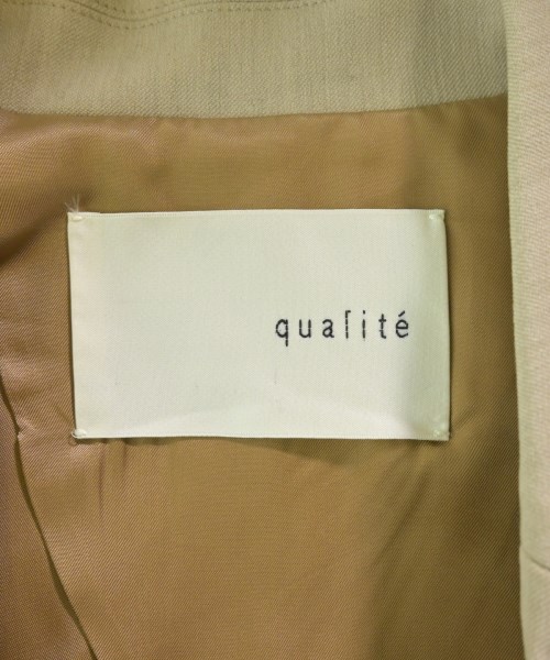qualite（カリテ）テーラードジャケット ベージュ サイズ:36(S位) レディース/2200688582210