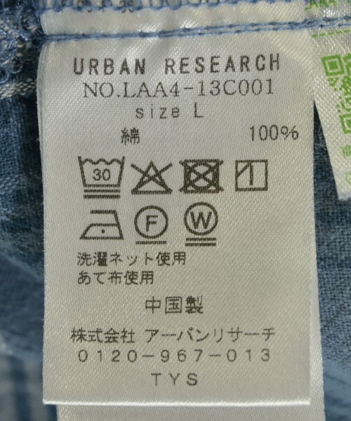URBAN RESEARCH Sonny Label（アーバンリサーチサニーレーベル）カジュアルシャツ 青 サイズ:L メンズ/2200715066072