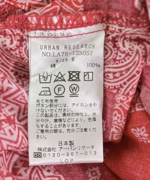 URBAN RESEARCH Sonny Label（アーバンリサーチサニーレーベル）カジュアルシャツ 赤 サイズ:M メンズ/2200715535226