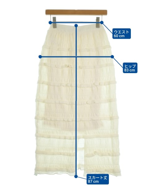 URBAN RESEARCH Sonny Label（アーバンリサーチサニーレーベル）ロング・マキシ丈スカート 白 サイズ:F レディース/2200625224036