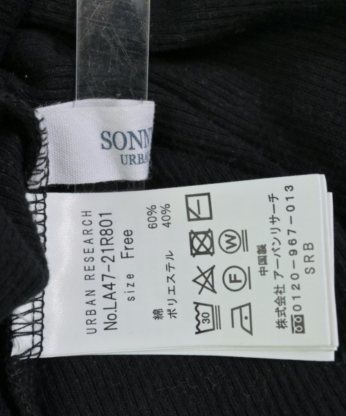 URBAN RESEARCH Sonny Label（アーバンリサーチサニーレーベル）Tシャツ・カットソー 黒 サイズ:F レディース/2200619292065
