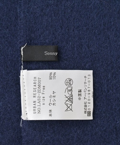 URBAN RESEARCH Sonny Label（アーバンリサーチサニーレーベル）ストール 紺 サイズ:- レディース/2200657120122